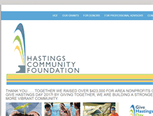 Tablet Screenshot of hastingscommunityfoundation.org